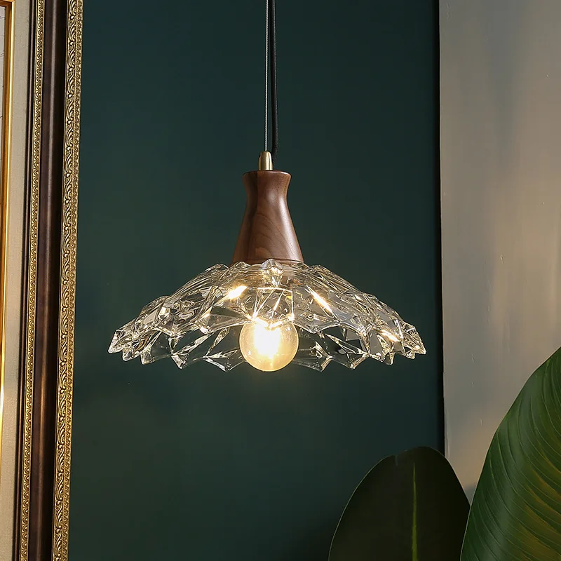 

Хуантин ретро стеклянная люстра кондитерская ресторан барная стойка проживание в семье прикроватная маленькая люстра латунная стеклянная люстра