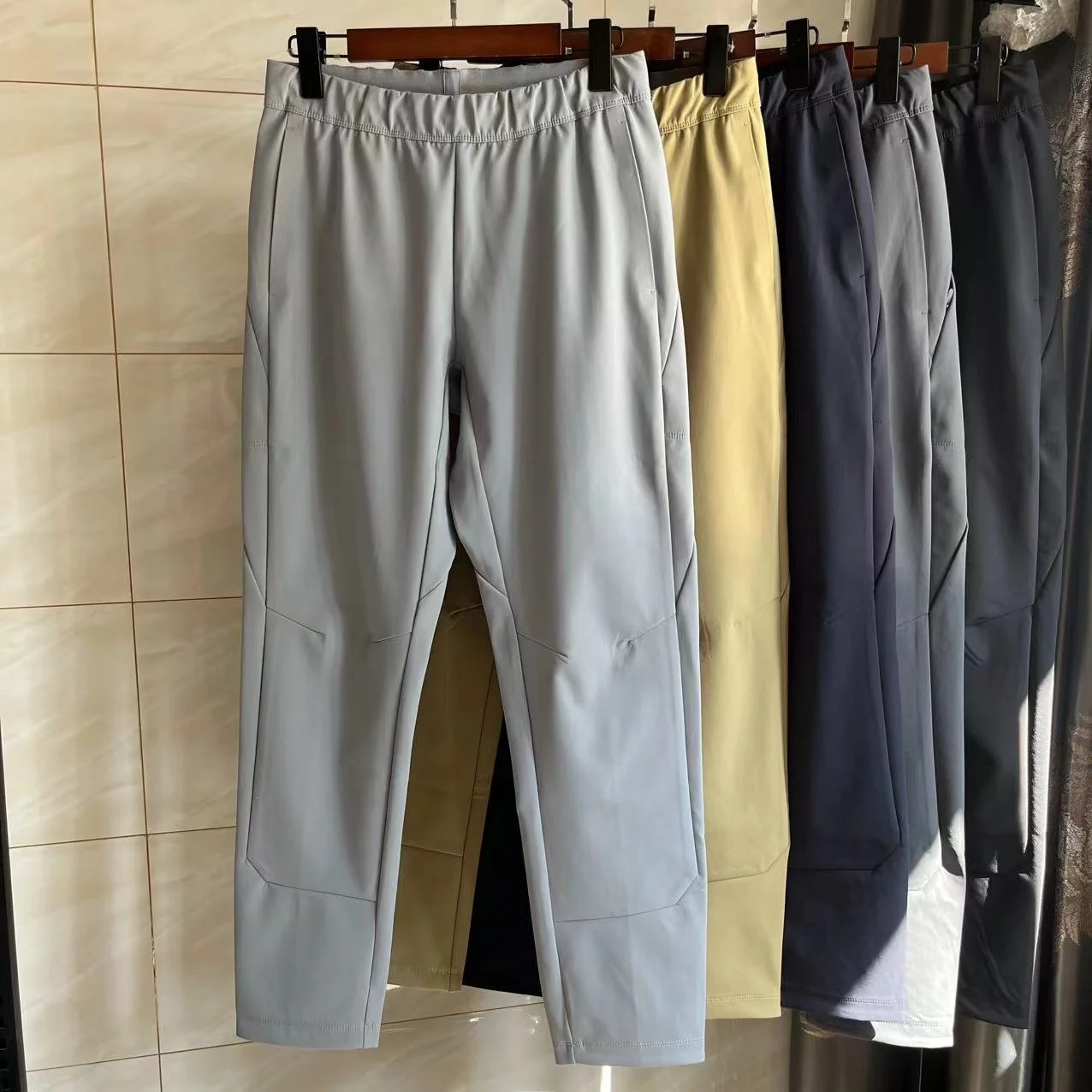 

Мужские повседневные брюки прямого кроя для активного отдыха, ветрозащитные, водонепроницаемые, с 3D-шитьем, из комфортного нейлонового волокна, цветные