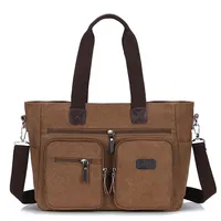 Men Canvas Briefcase Travel Bags Suitcase Classic Messenger Shoulder Bag Tote Handbag Big Casual Business Laptop Bag XA506F