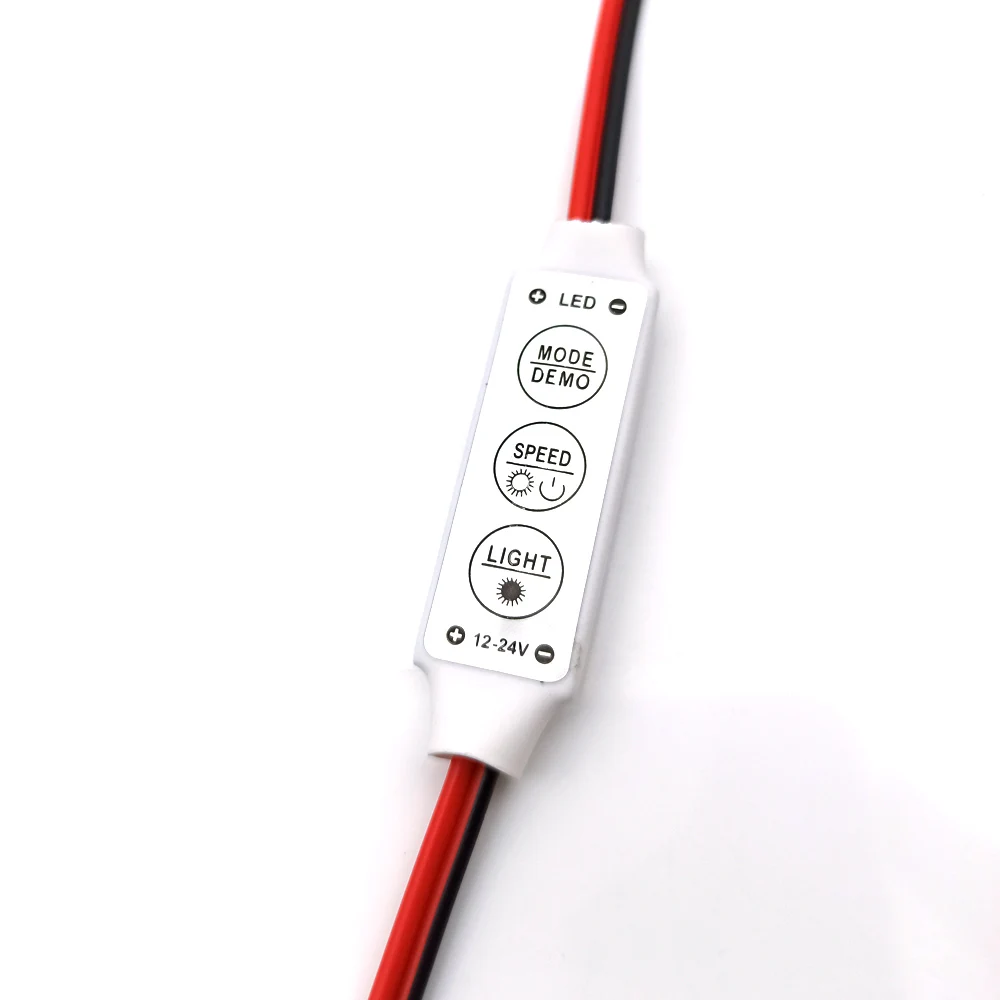 10/5Pcs Mini 12V LED Light Dimming 3 ปุ่มController Dimmer Driverและสวิทช์ 3528 5050 5630 ใหม่ล่าสุดควบคุมLed Strip Light