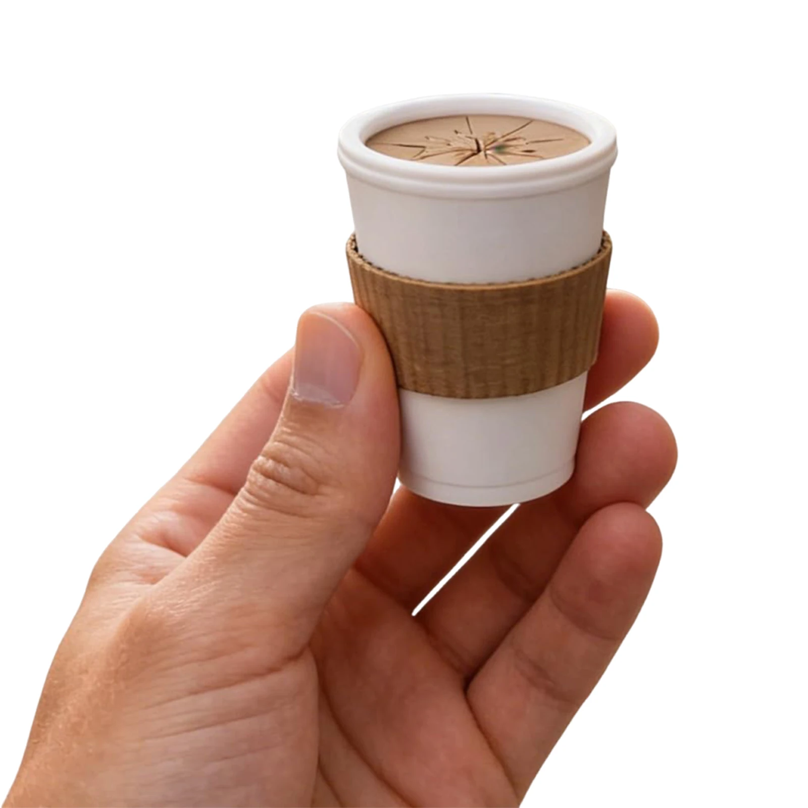 3D Printed Coffee Spill Fidget Toy Portable Decompression Toys Funny Desktop Ornament for Adults & Kids Party Favor Gift