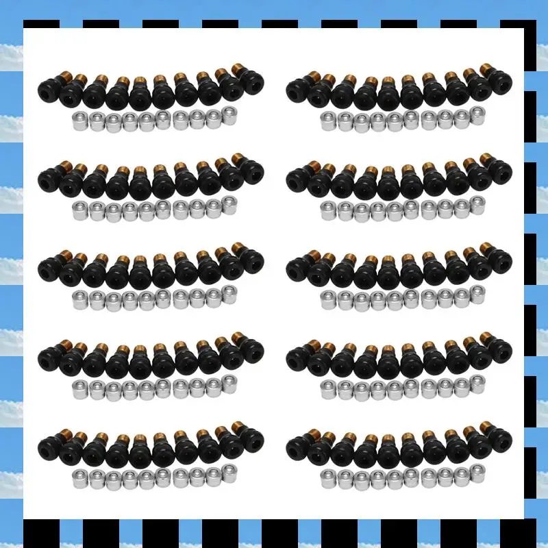 

ABME 100Pcs Electric Scooter Tubeless Tire Vacuum Valve Wheel Gas Valve For Xiaomi M365 Electric Scooter Accessories