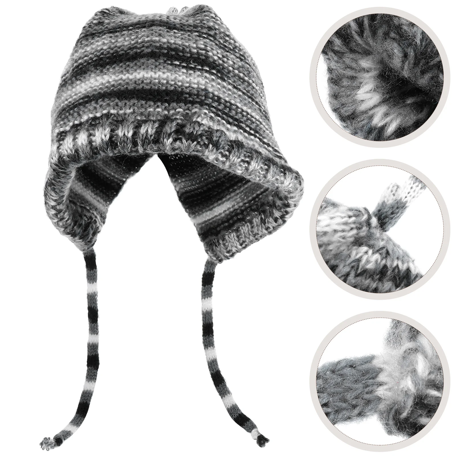 

Winter Knitting Hat Warm Woolen Cap For Women Retro Lightweight Thermal Beanie Outdoor Skiing Hiking Snowboarding Party Gift