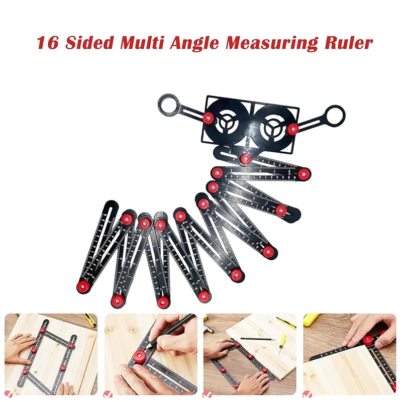 -A25M 16 Fold Multi Angle Measuring Ruler With Opening Locator  Tile Opening Locator