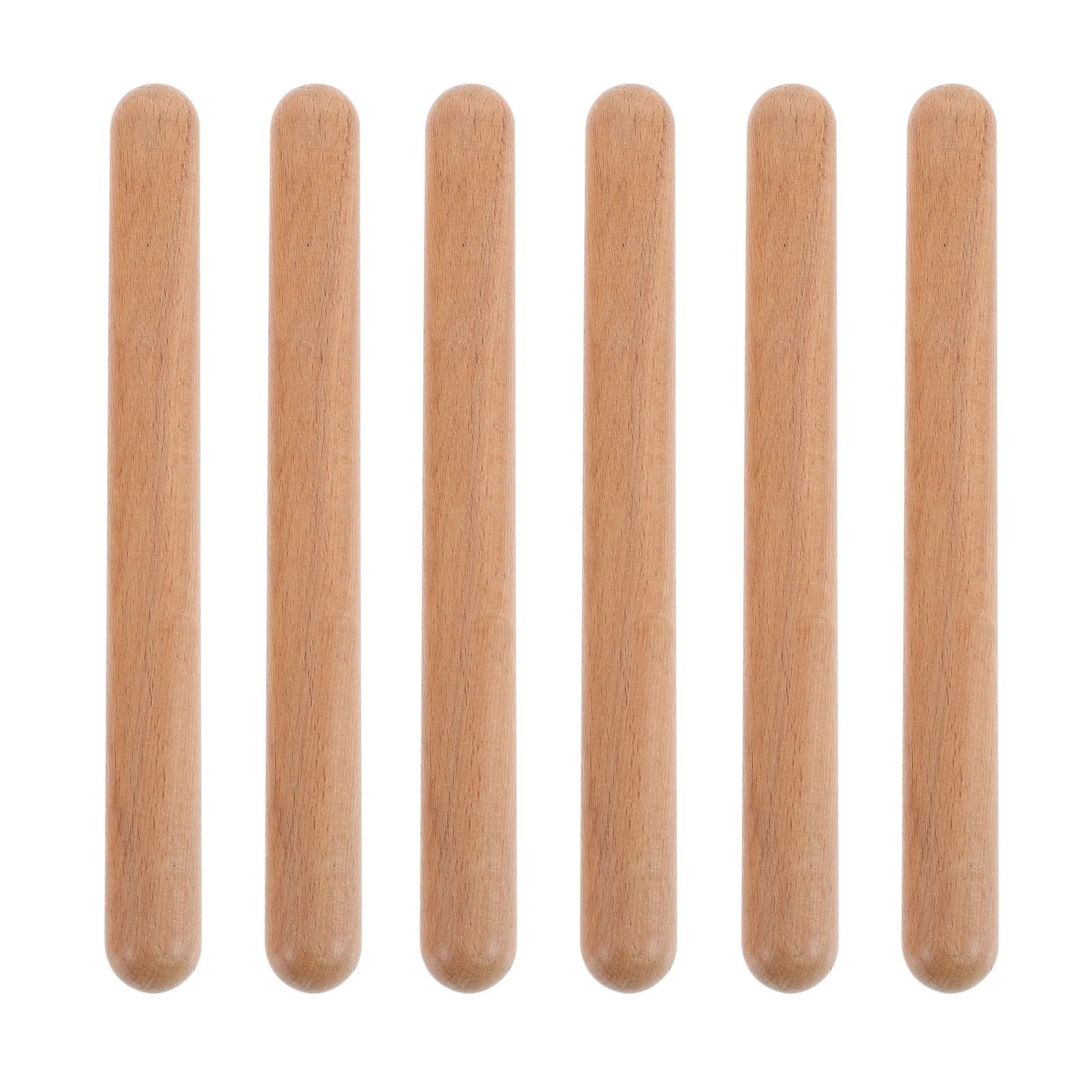 

3 Pairs Solid Hardwood Claves Percussion Instrument Rhythm Sticks for Kids Children Beginners Percussion Sticks