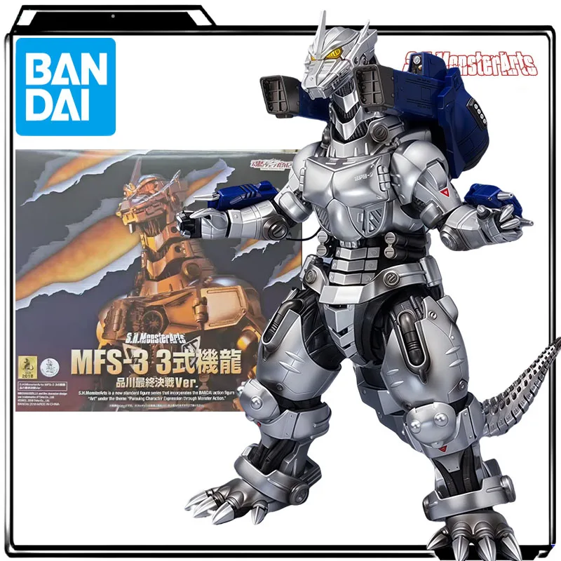 

Bandai Genuine S.H.MonsterArts Anime Figure MFS-3 Type3Mecha Dragon Army Action Figure Toys for Boys Kids Gift Collectible Model