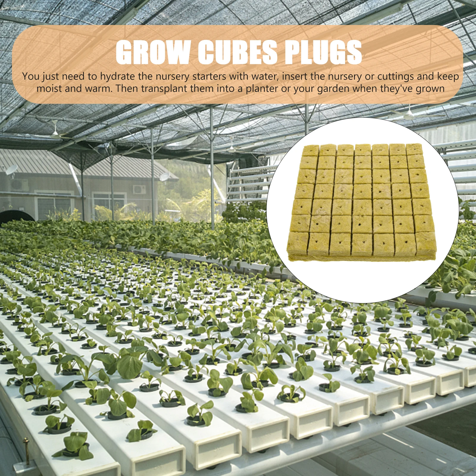 

98pcs Grow Cubes Soilless Starter Plugs Nutrient Blocks For Seedling Root Growth Gardening Supplies Cultivation Blocks Plant