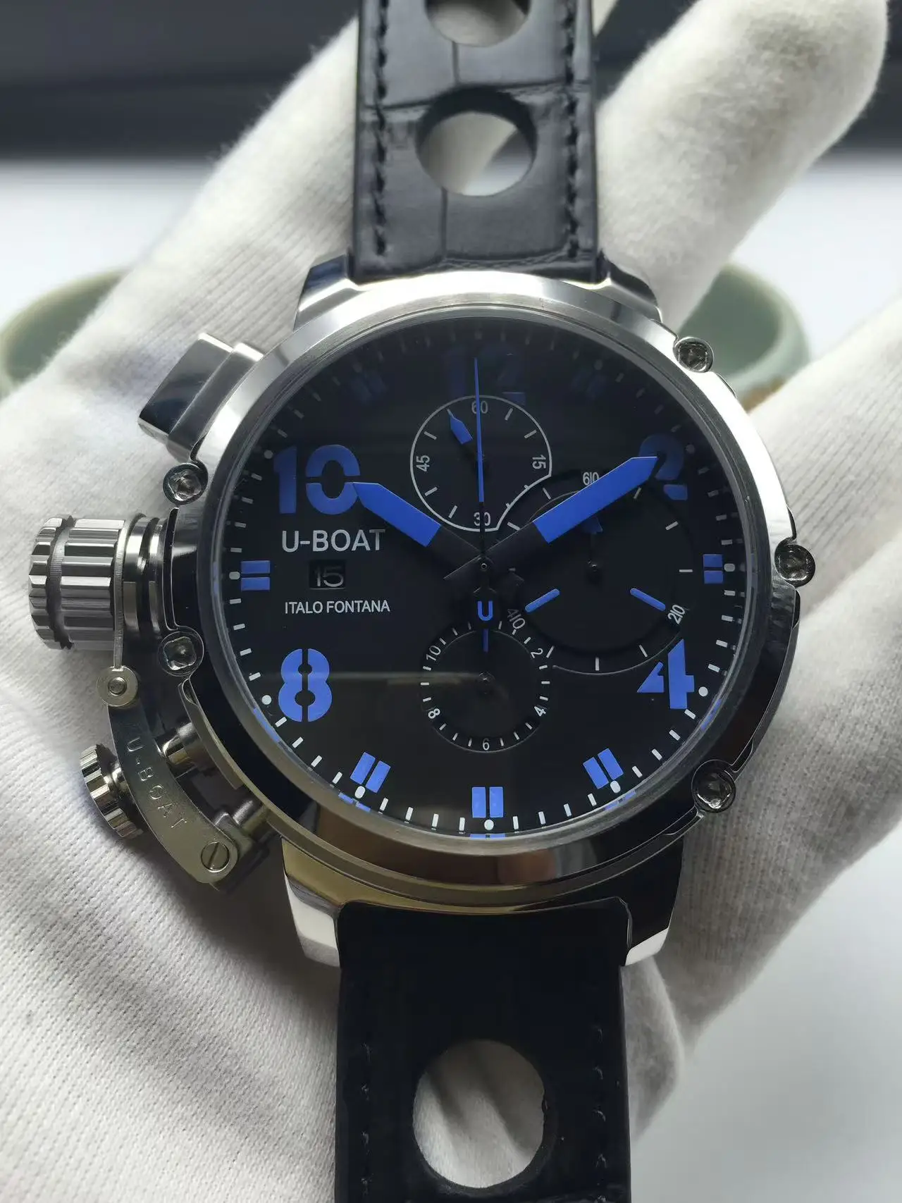 Reloj cronógrafo de cuarzo multifuncional de lujo para hombre, modelo U-boat 2026, de acero inoxidable de alta calidad, con manecilla izquierda