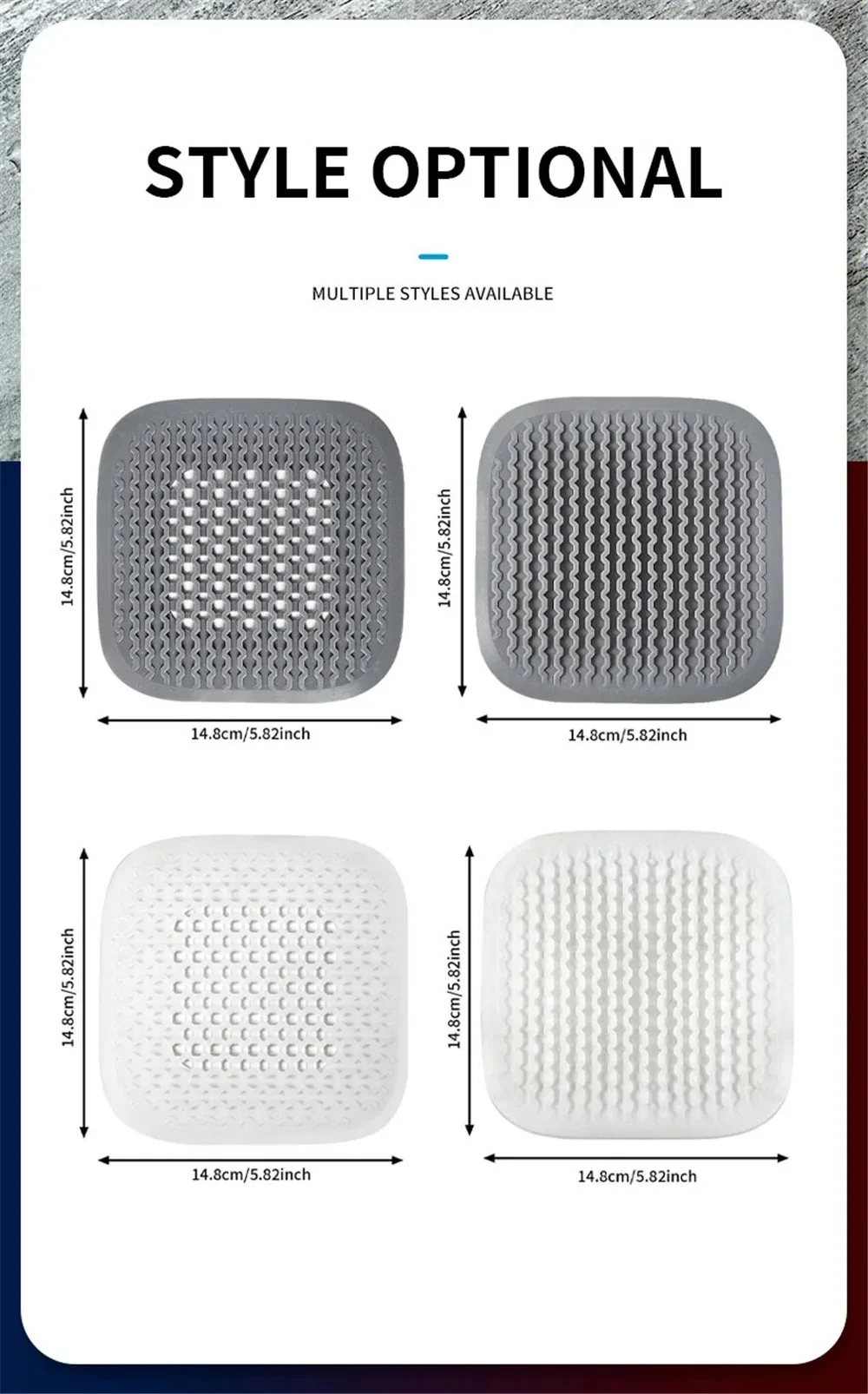 kkjoy Anti-Verstopfungs-Abflussfilter, flexibler Silikon-Haarfänger für Dusche, Badewanne, Bodenablauf, täglicher Gebrauch – Detail 4