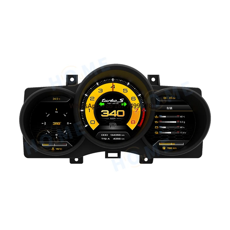 

LCD Instrument Panel Virtual Cockpit Dashboard for. .Boxster 718 2014-2019 Speedometer Linux System Virtual Cluster