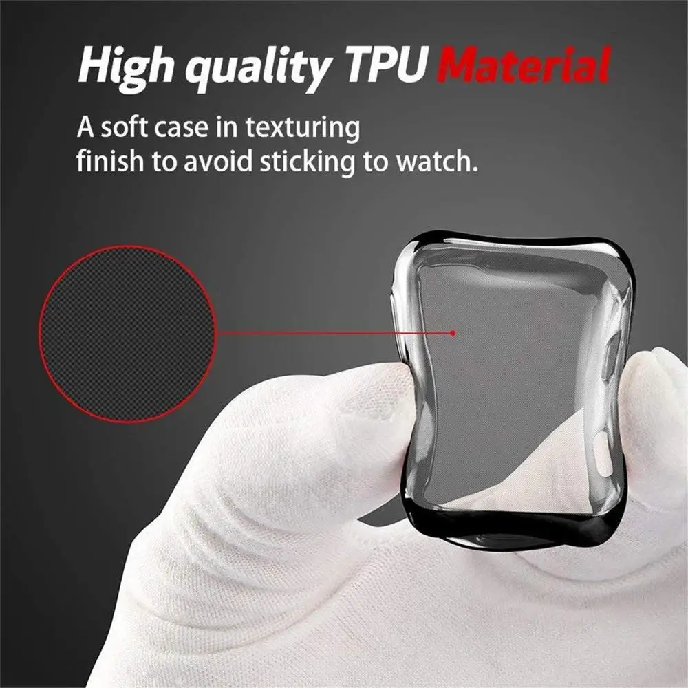 Cover for Apple Watch Ultra 9 8 7 6 SE 5 4 Screen Protector for iWatch Series 38mm 40mm 41mm 42mm 44mm 45mm 49mm Soft Clear Case