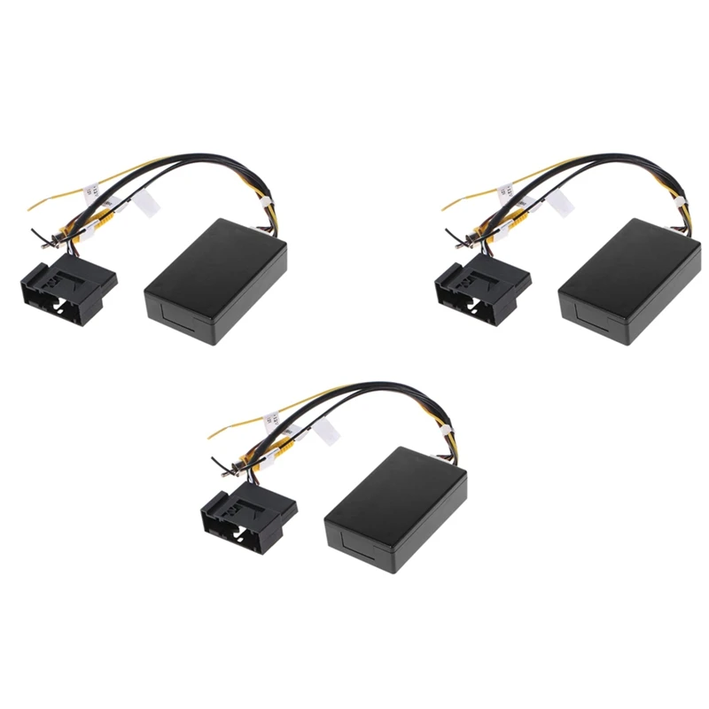 3X RGB To (RCA) AV CVBS Signal Converter Decoder Box Adapter For Factory Rear View Camera Tiguan Golf 6 Passat CC