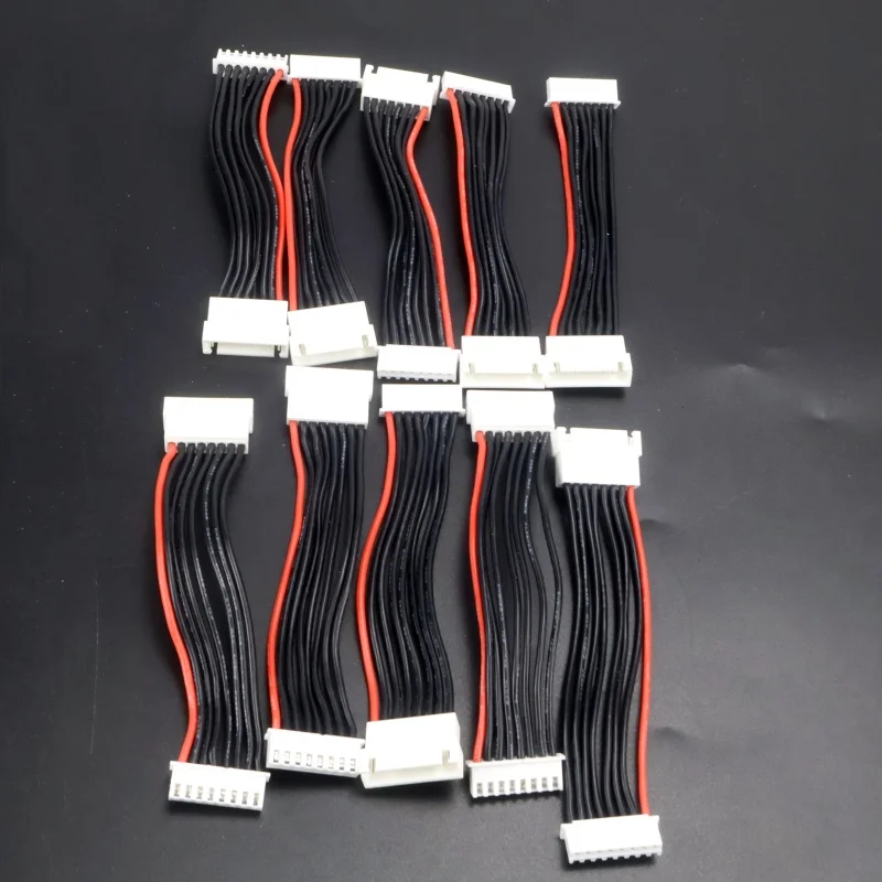 10 قطعة 10 سنتيمتر 22AWG 1S 2S 3S 4S 5S 6S 7S 8S JST-XH JST موصل قابس مهايئ التوازن مبدل سلك كابل الشاحن لبطارية ليبو #4