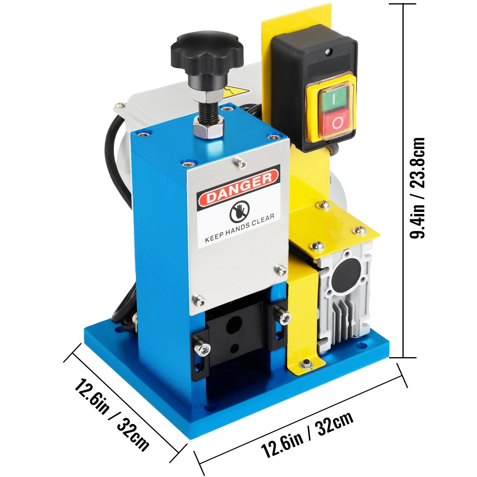 SucceBuy 180W elektrische draadstripmachine Φ1,5 mm ~ Φ25 mm draagbare automatische draadstripper kabelgereedschap voor koperrecycling