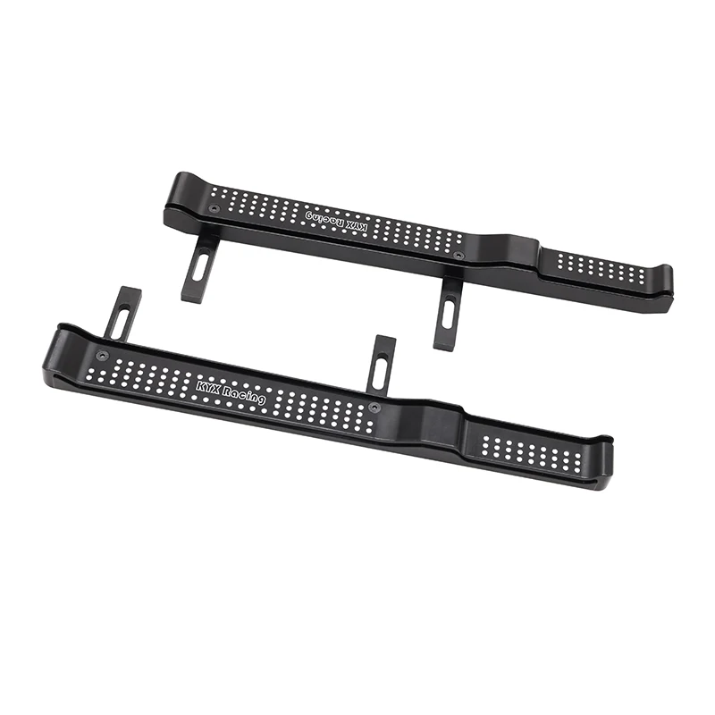 

KYX Racing CNC Aluminum Rock Slider Side Step Running Boards Foot-Plate Upgrades Parts for 1/6 RC Crawler Car Axial SCX6