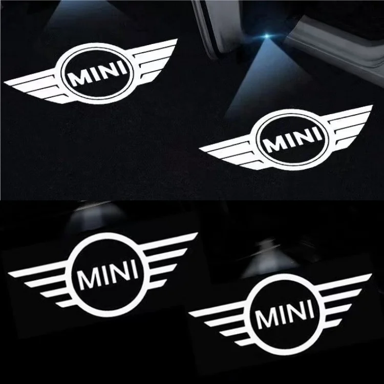 

2/4pcs Suitable for MINI welcome lamp R56/55/61 atmosphere decoration F54/55/56/57 door LED logo projector auto parts