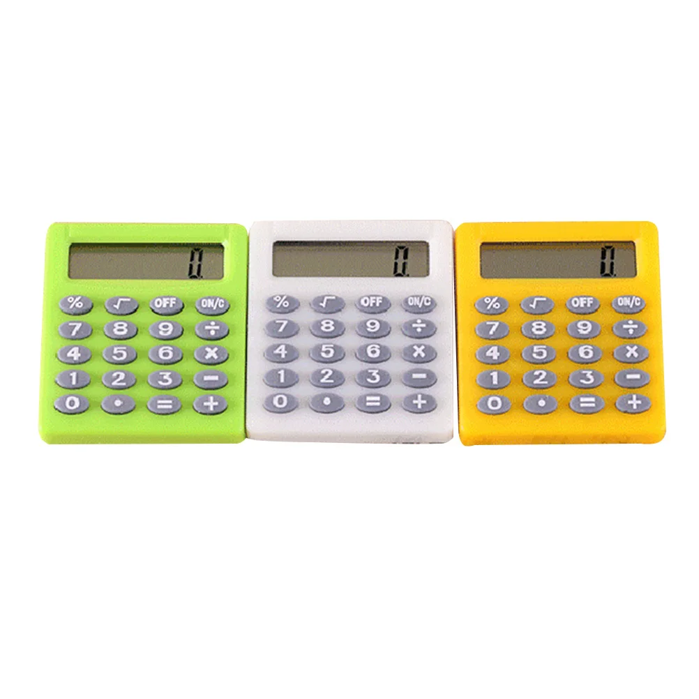 

3Pcs Exam Calculator Mini Electronic Portable Test Calculator for Students School Home Office Use Lightweight Durable