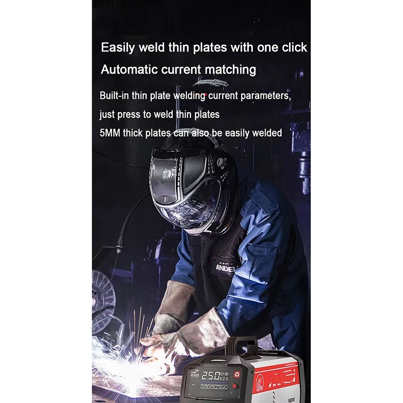 Inverter Capacity Welder 220V Welding Machine Mini Semi-Automatic Welding Machine Gas Free Flux Core Wire