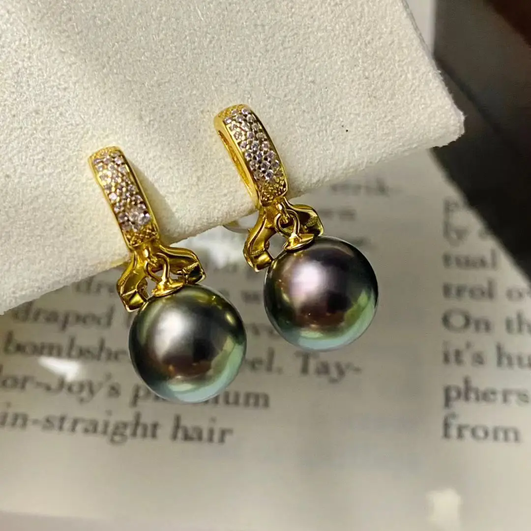 

Wholesale S925 Sterling Silver Earrings Clip Mount Findings Settings Base Mounting Parts Accessory for 9-11mm Pearls 5 pairs/lot