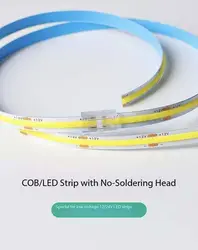 COB Connector 8mm 5-24v 2pin LED Strip Terminal Extension Wire LED Connectors Fixed Clips For Pin No Dark Area Single Dual End