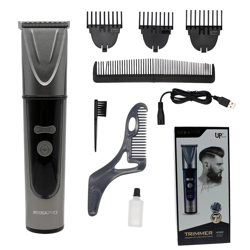 Rozia Solid Electric Hair Clipper ผม Remover Trimmer ไร้สาย Best Professional Hair Trimmer & Clipper