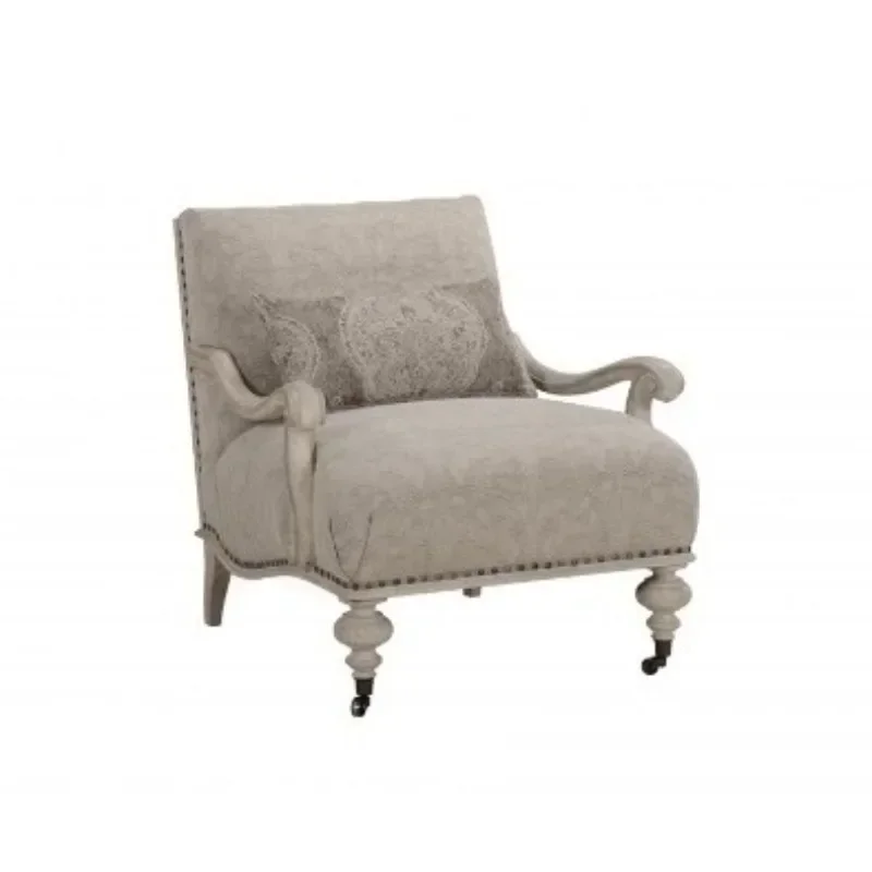 American style, living room single sofa leisure chair decorative chair all solid wood hotel coffee solid wood leisure chair