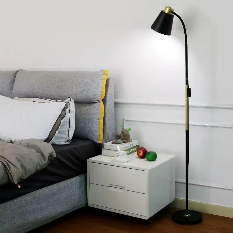 

Nordic Minimalist LED Floor Lamp Hotel Living Room Study Room Standing Lamp Bedroom Bedside Reading LED Lights