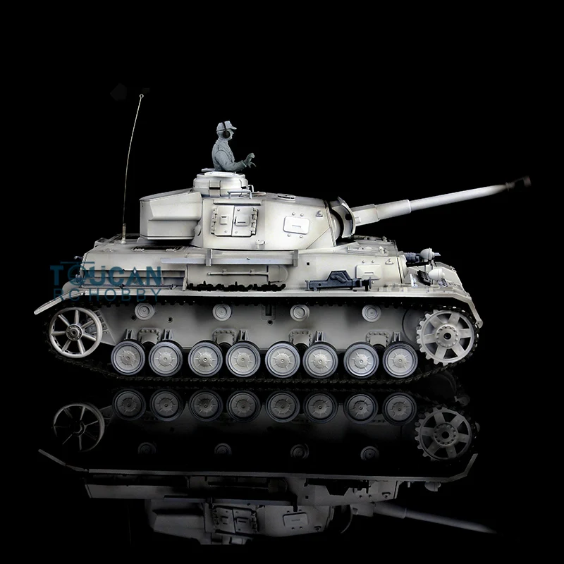 HENG LONG Toys para niños 1/16 Snow 7,0 personalizado Panzer IV F2 RTR RC Tank 3859 ruedas de Metal TH17409-SMT4