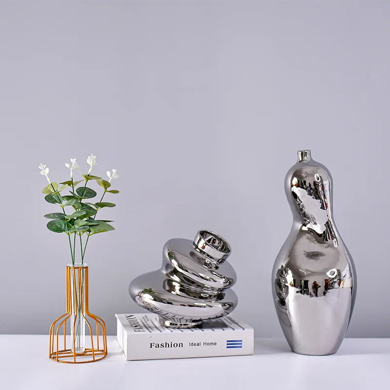 

1 шт. креативная абстрактная ваза для гидропоники, керамические поделки, украшение дома, гостиная, спальня, кабинет, офис, зеленые растения