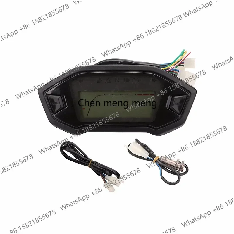 

X Factory Hot Selling Universal Motorcycle LCD Digital 13000rpm Speedometer Motor Vehicle for 2-4 Cylinders 7 Colors With Brac