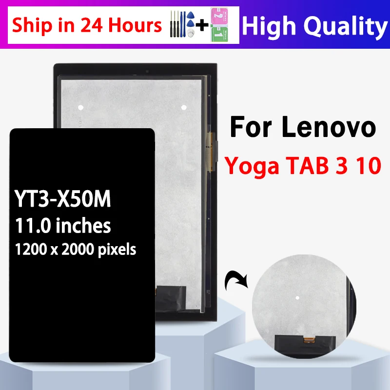 

10.1" New For Lenovo Yoga Tab 3 YT3-X50F YT3-X50 LCD Display Touch Screen Digitizer Glass Assembly YT3-X50M Display