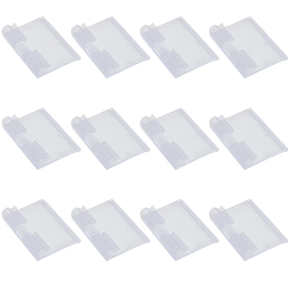 

30pcs Shelf Label Holders Plastic Price Transparent File Folder Tags Hook Labels Supermarket Retail Merchandise Price Display