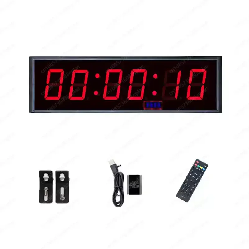 Electronic Clock Multi-function Event Timer LED Hand Pat Press Timer Rock Climbing Marathon Stopwatch Button,
