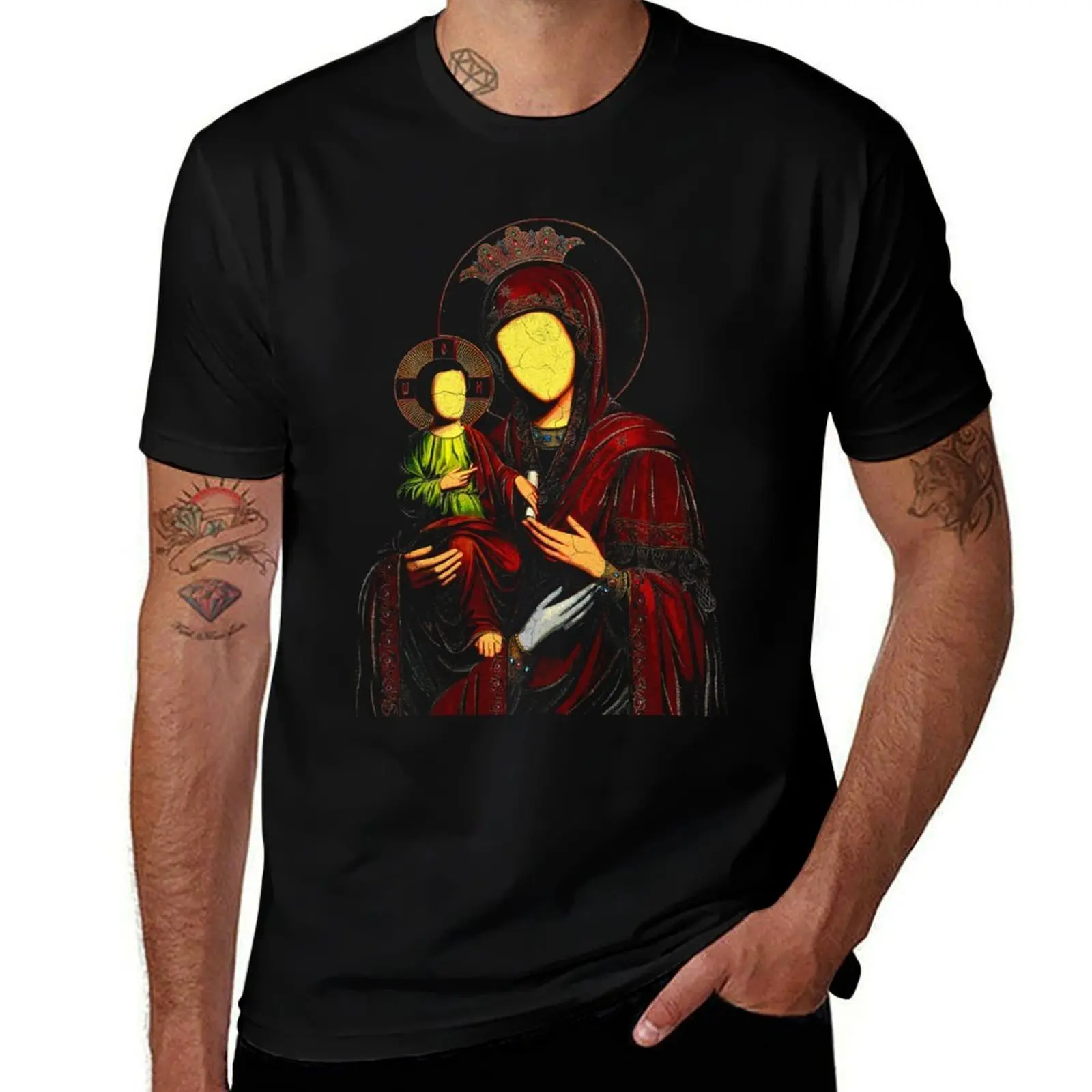 

Three-handed Theotokos T-Shirt anime t shirts oversize t shirts designer T-Shirt