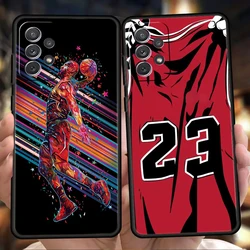 Basketball Basket Sports Phone Case for Samsung Galaxy A14 A54 A34 A51 A71 A72 A32 A52 A52S A01 A11 A21S A31 A41 5G Soft Shell