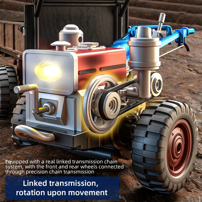 JHD pour JJRC nouveau tracteur portatif C8836 entièrement proportionnel 4WD Simulation tracteur C8836 RC voiture jouet avec plus de batterie