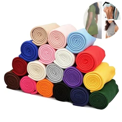 Tessuto a maglia a costine in cotone elasticizzato Jersey elasticizzato per cucire indumenti estivi Panno da cucito sottile 50 * 135 cm A0275