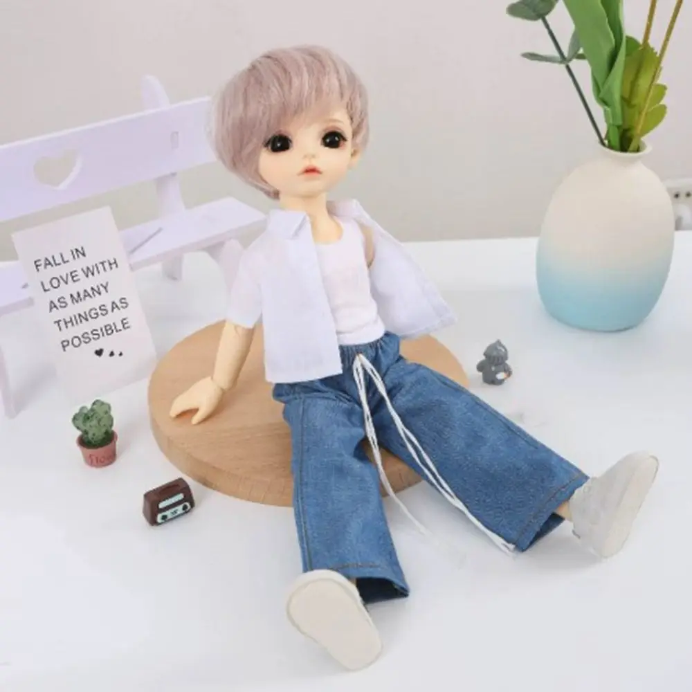 

Loose 1/6 Doll Bottoms Solid Color Casual Wear Doll Shirts Long Sleeved Tops Fashion for OB24 OB22 Figure Doll for Blythe Dolls