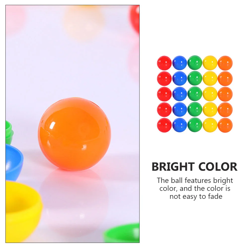 50 Pcs Lottery Ball Plastic Balls Sphere Party Picking for Colored Small Game Entertainment