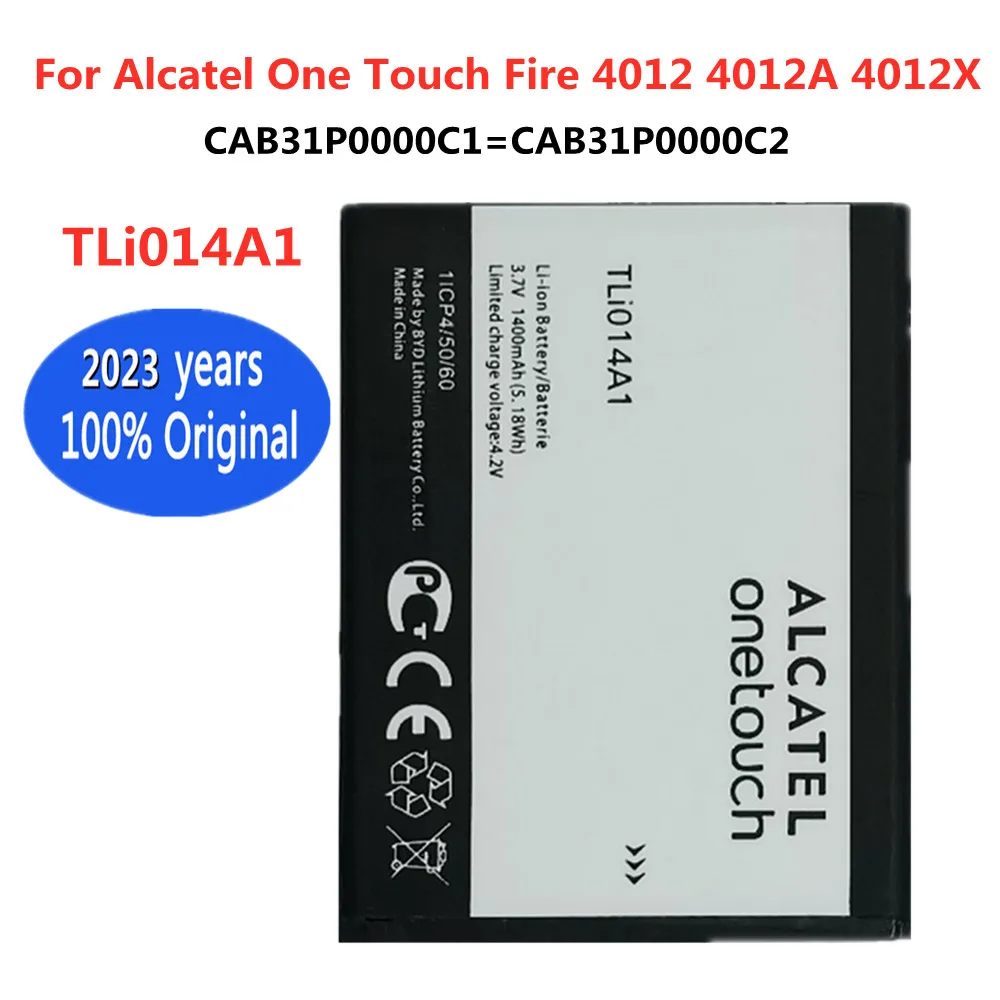 

New Original TLi014A1 Phone Replacement Battery For Alcatel One Touch Fire 4012 4012A 4012X CAB31P0000C1 CAB31P0000C2 Batteries