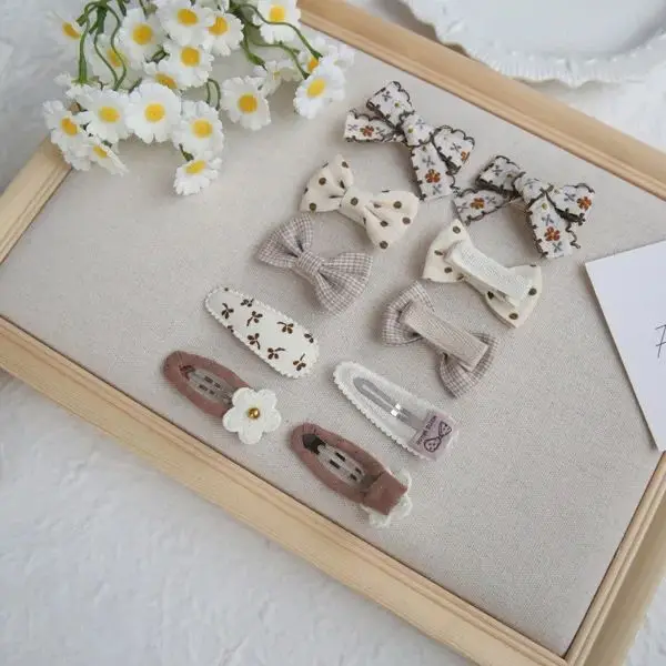 10 PCS/1Set  Cute Headwear Children\'s Hair Accessories Ins Baby Hair Clip