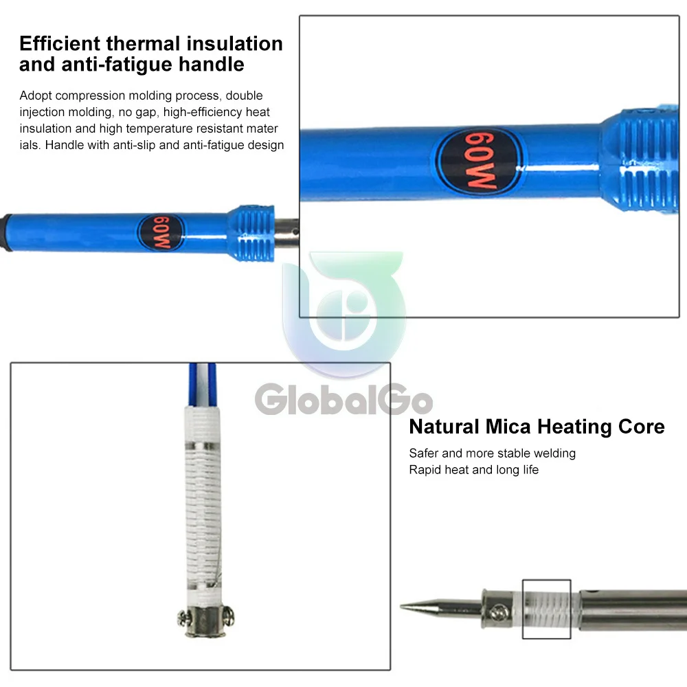 30W 40W 60W Non-adjustable Temperature External Heat Electric Soldering Iron Heat Insulation Electric Soldering Pen 110 220V