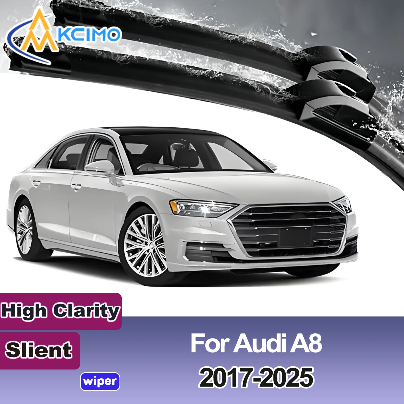 

2PCS New Front Windshield Wiper Blade for Audi A8 D5/4N 2017-2025 S8 Front Windshield Auto Wipers Blade Accessories 2025 2024