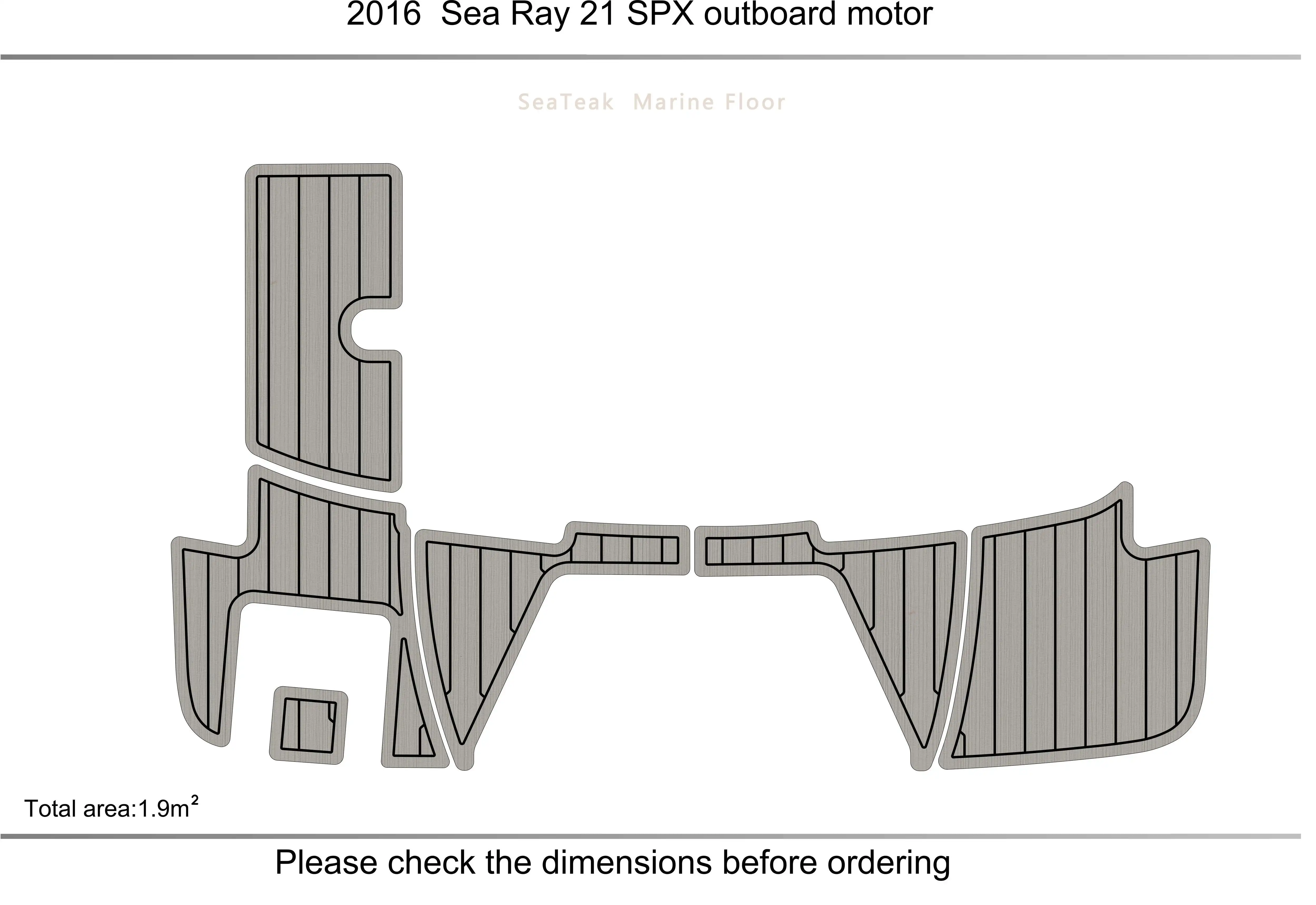 2016 searay 21 SPX outboard motor SP swimming platform  1/4