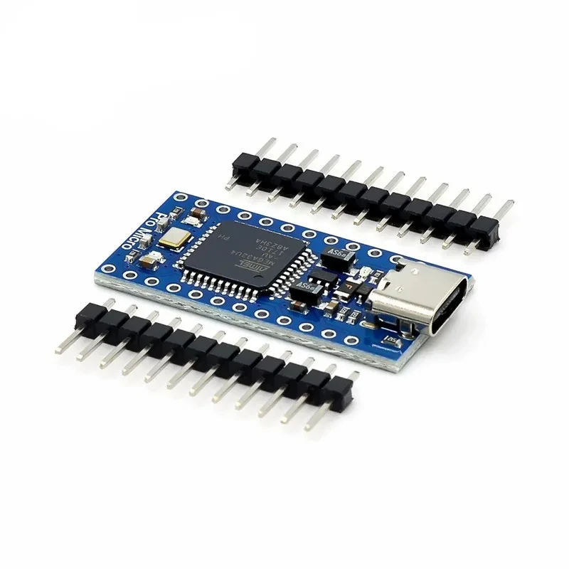 Imagem -03 - Placa de Desenvolvimento para Arduino Pro Micro Mini Usb Atmega32u4 5v 16mhz