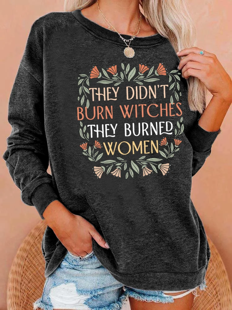 

Letters print washed sweatshirt, crew neck casual washed sweatshirt for winter & fall, women's clothing
