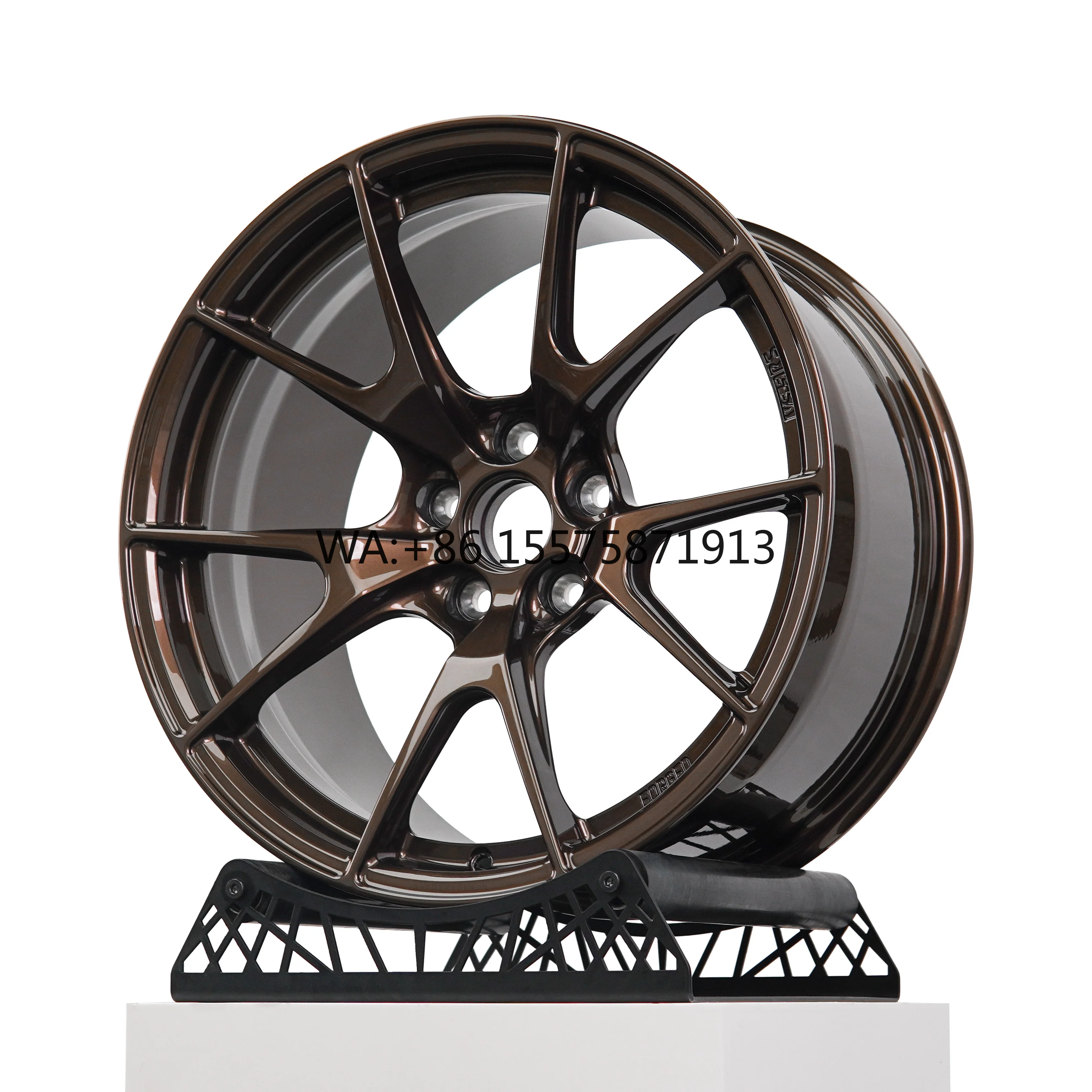 

For VS-5RS Wine Bronze Forged Wheels 17 18 19 20 21 5x120/5x114.3 Deep Concave 1 Piece Alloy Rims Fit for M3 M4 Tesla Mustan