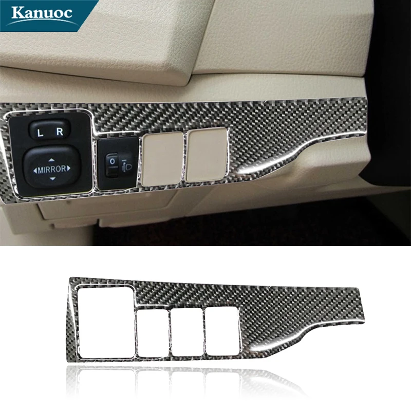 

Car Decorative Interior Accessories For Toyota Corolla 2014 2015 2016 2017 2018 Carbon Fiber Headlamp Switch Stickers Cover