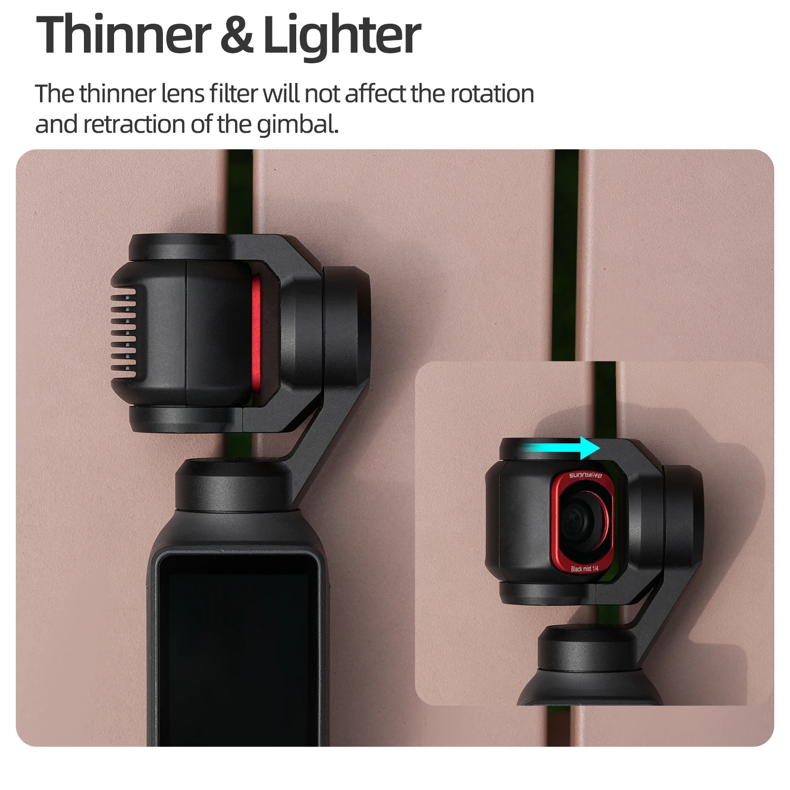 Objektivfilter-Set für DJI OSMO Pocket 3 4 CPL ND16 ND32 ND64 MCUV Schwarzer Soft-Filter für DJI Pocket 4/3 Kamera-Zubehör – Detail 6