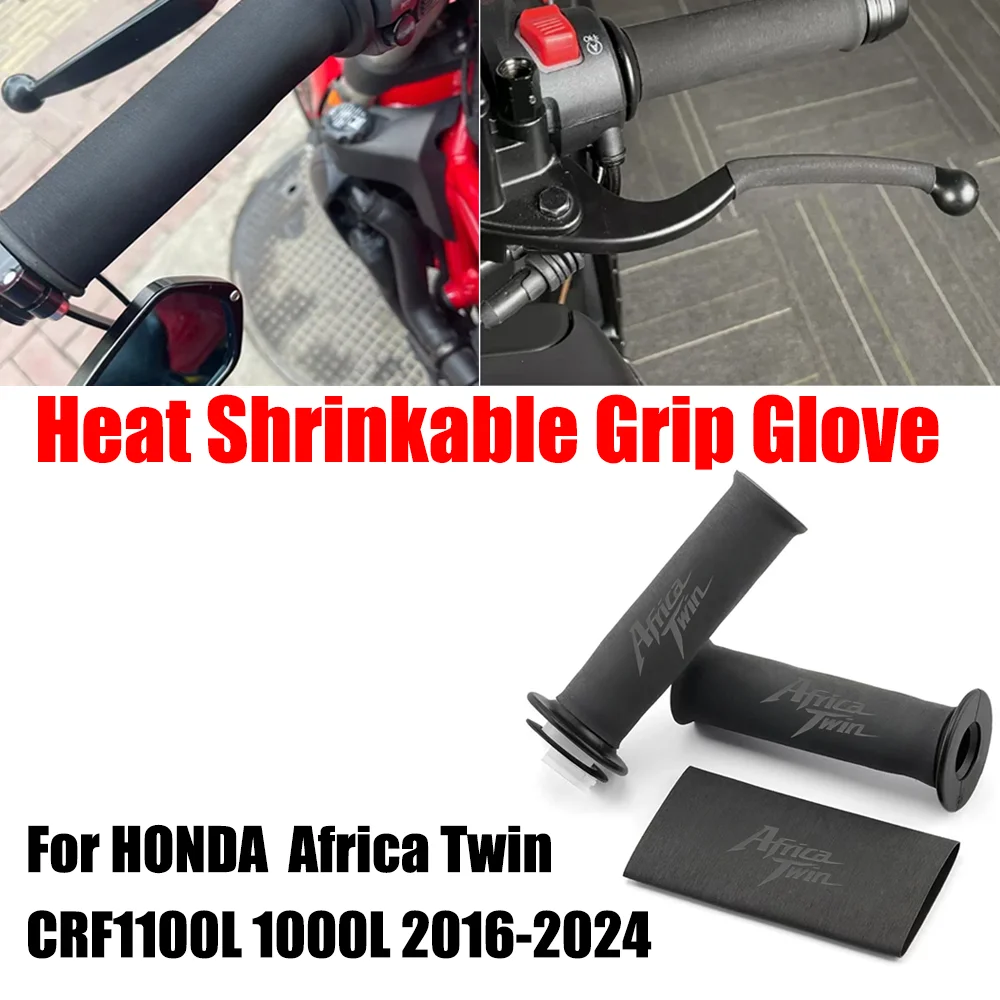 For HONDA Africa Twin CRF1100L CRF1000L CFR 2016-2022 2023 2024 Motorcycle Handle Heat Grip Non-slip Rubber Glove Cover